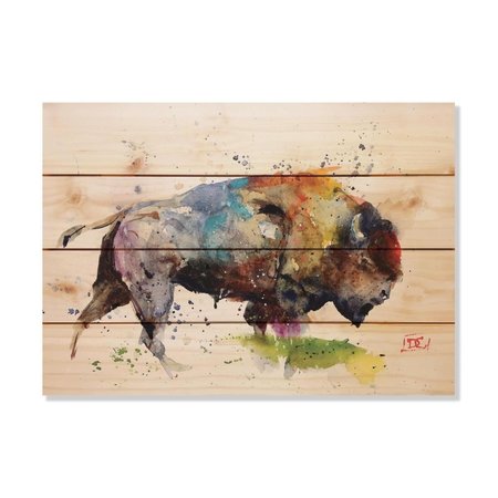 WILE E. WOOD 20 x 14 in. Crousers Bison Wood Art DCBI-2014